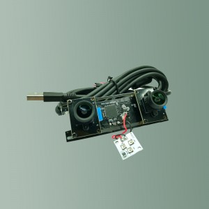 5MP Frame-Rate-Synchronized, Lens-Movable Stereo Camera board with 1/3″ OV4689+OV4689 sensor, 1520*2*1520 Non Distortion 30fps USB2.0 Camera Module, 1080P HD OTG UVC Plug Play 3D Stereo VR Webcam board