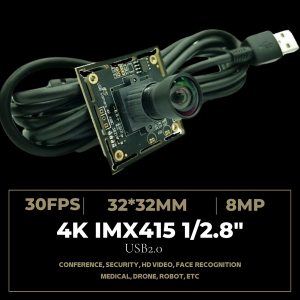8MP 4K Remote Control USB Camera Module with 1/2.8″ IMX415 Sensor, support 3840X2160 30fps USB2.0 high speed video output, for Live Demo, Web Conferencing, Distance Learning, Remote Teaching