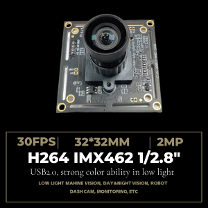 2MP 1080P Low Light USB Camera Module IMX462 H.264 UVC Webcam Board with 1.5M Cable for Industrial Machine Vision