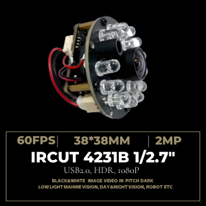 2MP 1080P IR-CUT USB2.0 Webcam Module 60fps HDR Day Night 4231B