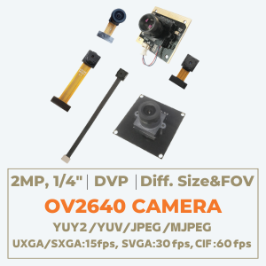2MP 1/4″ 1080P DVP OV2640 Camera with different FOV.