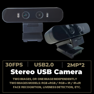 2MP+2MP 3D video Dual Lens USB2.0 Stereo Camera with1280*2*960 Sensor, IR Image+RGB Image, two different ID, 30FPS UVC Binocular 3D Camera
