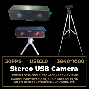 5MP frame-rate-Synchronized 3D Stereo Camera with 1/3″1920*2*1080 AR0230 sensor, dual-lens HDR USB3.0 binocular Web cam for VR application