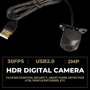 2MP HDR digital usb camera with 1/2.7″AR0230 sensor, 1080P for Face Recognition, indoor & outdoor back light application