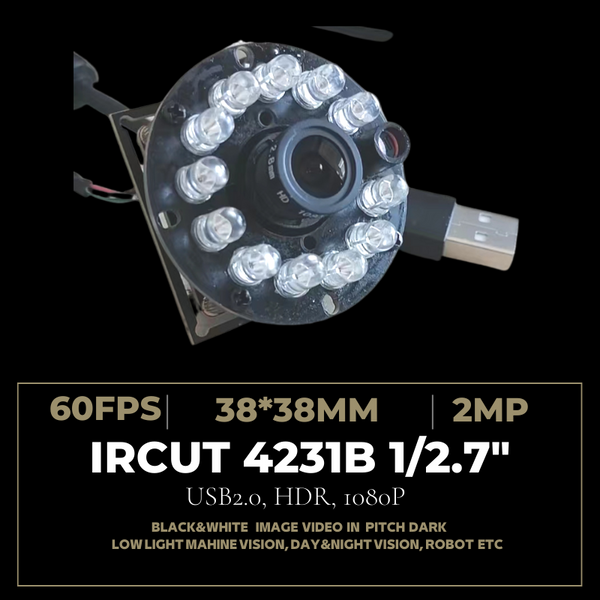 Module LED Infrarouge 24 LED 850nm 12V - Pour Caméras De Sécurité, Vision Nocturne 20-30m | Carte IR Remplacement